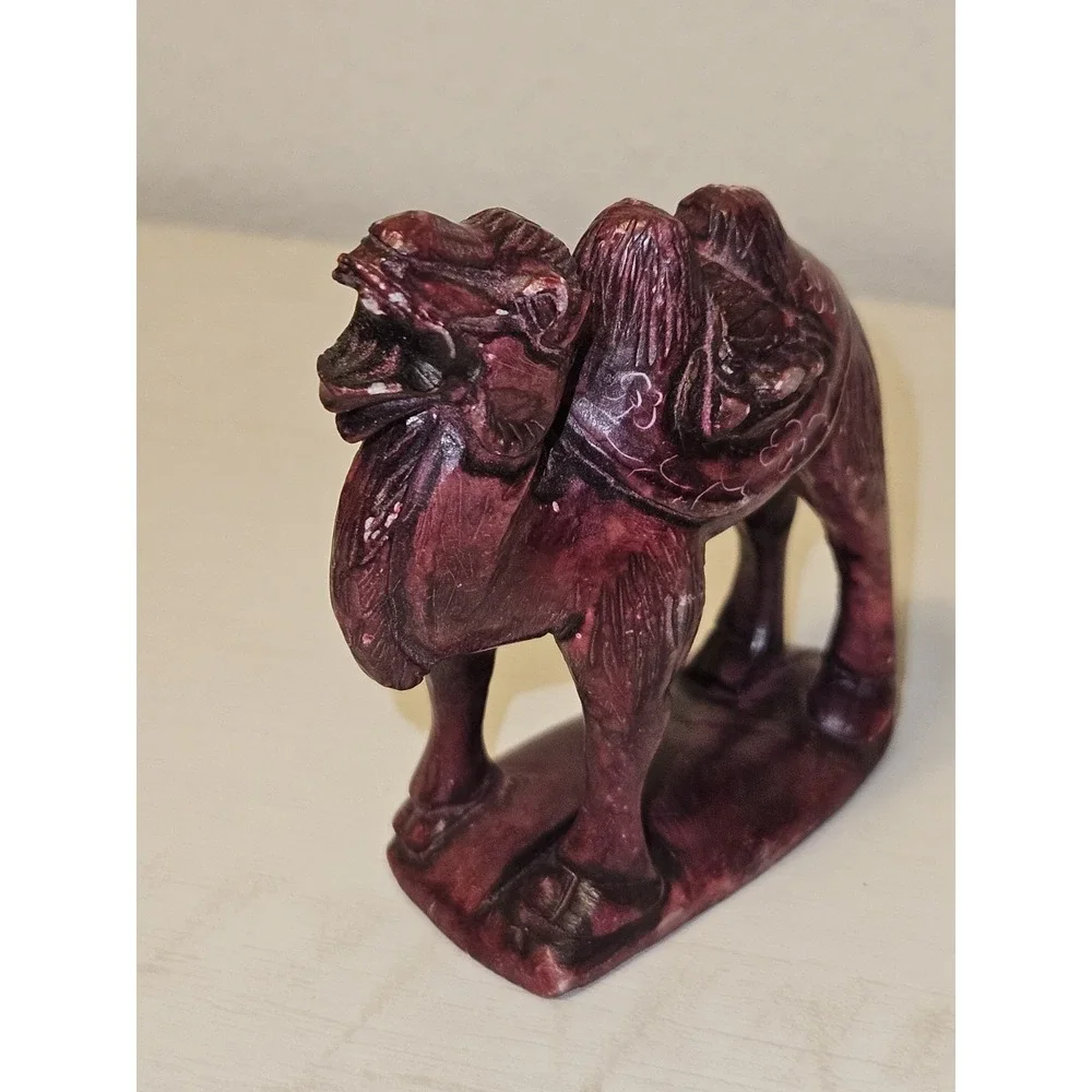 Carved Camel Unknown Material  3in L ‎ 3in W